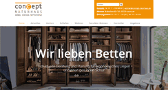 Desktop Screenshot of concept-naturhaus.de