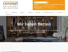 Tablet Screenshot of concept-naturhaus.de